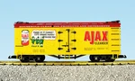 Usa Trains G Scale R16001 Reefer Ajax Cleanser Yellow/red New Release. Fixed Price $99.99.