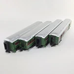 Mth Scale Burlington Route Madison 4 Car Green Heavyweight Passenger Set. Fixed Price $299.99.