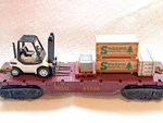 Lionel Train Southern Rr Marx #51100 Flatcar Custom W/ Forklift Bldg. Material. Fixed Price $49.95.