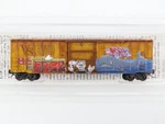 Z Micro-trains Mtl 51044440 Hs Valdosta Southern 50' Box Car #30121 W/ Graffiti. Fixed Price $29.95.