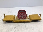 G Scale Union Pacific 20056 Hercules Red-strand Wire Depressed Center Flat Car. Fixed Price $99.00.