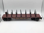 Lionel Wisconsin Central Flatcar With Stakes 6-16393. Fixed Price $14.95.