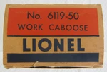 Lionel Post War 6119-50 Dl&.w "all Brown" Work Caboose Empty Box-nice! $10 Ship!. Fixed Price $39.50.