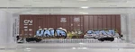 Micro-trains Weathered/graffiti 60' Rib-side High-cube Box Car Cn 12344160. Fixed Price $52.95.