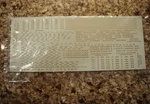 Virginian (vgn) Passenger Car Ultimate Decal Sheet, Gold, Ho-scale. Fixed Price $19.99.