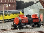 Bachmann 17154 N-scale 3-DOME Tank Car, Transcontinental Oil Co. #961. Fixed Price $30.00.