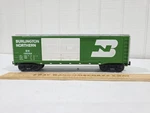 Mth 30-7456 Rail King Burlington Northern 40 Double Door Box Car Bn O-27. Fixed Price $15.95.