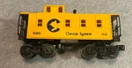 Lionel Gauge Chessie System Caboose #6485. Fixed Price $12.00.