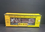Mth Rail King #30-7429 Rounded Roof Box Car- & #385186 O-27 Mib L184. Fixed Price $38.25.