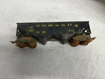 Marx Lv 21429 8-WHEEL Lehigh Valley Bay Hopper Yellow Lettering. Fixed Price $35.75.