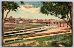 Central Industrial Dist Boxcars Warehouses Kansas City Mo C1930S Postcard AA22. Fixed Price $12.50.