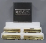 Mth 30-6707 Prr 60' 18K Gold Plated Aluminum Passenger Car (set Of 4) Nib. Fixed Price $457.49.