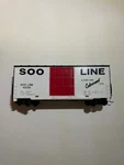 Ho Scale Tyco Soo Line #10356 Colormark High Cube Box Car. Fixed Price $25.00.