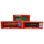 Lionel Milwaukee Passenger Car & Gondola 1:48 Scale Train Freight 3P Lot. Fixed Price $90.01.