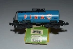 Scale Minitrix 3264 Fina Wagon Tank Car C56521. Fixed Price $24.99.