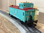 Mth Railking Northern Pacific Offset Steel Caboose With Original Box # 30-7772. Fixed Price $60.00.