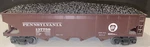 Mth Railking Scale Pennsylvania Prr H21E 4-BAY Hopper W/ Coal Load #137759. Fixed Price $27.99.