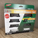 N Scale 2-BAY Covered Hoppers Acf 8-CAR Set Kato 106-4700. Fixed Price $80.00.