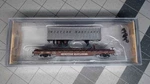 Scale 52.6' Western Maryland Flat Car W/35' Piggyback Trailer New 16756. Fixed Price $30.00.