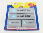 Ho Scale Athearn 27884 Maersk Assorted Size Container 4-PACK. Fixed Price $89.95.