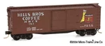 Micro-trains Scale 42551 Hills Brothers Double Wood Sheathed Boxcar Hbcx 161. Fixed Price $14.25.
