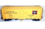 Lionel Burlington 40 Steel Sided Reefer Car 6-17339! Scale Refrigerator. Fixed Price $45.00.