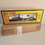 Mth Rail King 30-76674 Flat Car W/(1) Ford Transit Van New Original Ship Box. Fixed Price $49.99.