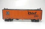 Custom Pro Weathered Athearn 5022 Santa Chief 40' Open Hatch Reefer Boxed. Fixed Price $24.50.
