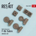 Wheels For North American F-86 Sabre Set Model Scale 1/48 Reskit RS48-0078. Fixed Price $12.45.