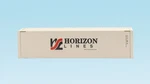 Usa Trains R1720B Horizon Lines 40' Container W/corrugated Sides. Fixed Price $66.28.