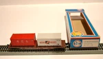 Vintage Pmi Trains Ho Scale 50' Flat Container Penn Railroad #6712 W/box. Fixed Price $24.95.