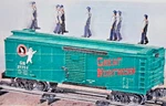 Walking Brakeman Boxcar American Flyer Scale Great Northern 6-49031 New. Fixed Price $63.96.