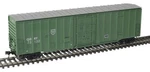 Atlas Ho Scale Nsc 5111 50' Plug-door Boxcar Quebec Gatineau(green/white) #75284. Fixed Price $33.99.