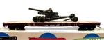 Ho Walthers 932-3762 54' Flat Car Chicago Northwestern Cnw Cgw Artillery Cannon. Fixed Price $44.99.