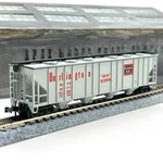 Ahm Scale 4446F Burlington Route Bay Ribside Covered Hopper Cb&q 85117. Fixed Price $10.99.