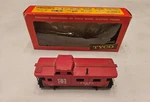 Vintage Tyco Ho 8 Wheel Caboose Sante Fe "unlighted" T327J Train W/box. Fixed Price $8.50.