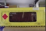 Aristocraft Art 46015 Milwaukee Road Steel Box Car Nib. Fixed Price $120.00.
