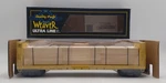 Weaver Gauge Alaska Bulkhead Flatcar W/ Wood Load #12417 (3-RAIL) Nib. Fixed Price $32.89.