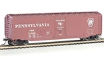 Bachmann Ho Scale New 2026 Pennsylvania #21008 50' Plug Door Box Car 18039. Fixed Price $29.47.
