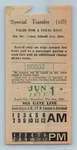 Bmt Brooklyn Transit June 1, 1933 Sea Gate Line Coney Island Ticket #00002. Fixed Price $199.95.