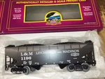 Nice Mth Litchfield & Madison Bay Offset Hopper Car W/ Coal Load 027 20-90008A. Fixed Price $24.99.