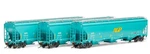 Athearn G97149 Joseph Transportation Djtx Trinity 3-BAY Covered Hopper Set #1. Fixed Price $137.69.