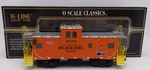 K-line K613-1371 Gauge Milwaukee Railroad Extended Vision Caboose #992300. Fixed Price $64.99.