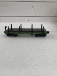 Lionel Postwar Gauge 3461 Log Dump Car Missing Stakes , Green Tested Works. Fixed Price $35.00.