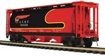 Mth Premier Santa Fe (black Bonnet) 3 Bay Cylindrical Covered Hopper Car Scale. Fixed Price $149.00.