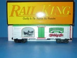 Mth - Rail King 30 78077 Winterbraun Holiday Ale Reefer Car. Fixed Price $43.00.