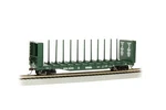 Bachmann 12901 Ho Scale 52' Bulkhead Flatcar British Columbia Bc Rail 52423. Fixed Price $39.99.
