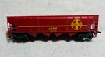 Scale Hopper Feeder Santa 4-BAY Open Atsf # 99246 Red. Fixed Price $7.95.