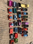 28 Motorized Toy Train, Wobbly Cake Thomas Engine With Cargo Cars & Pieces. Fixed Price $38.24.