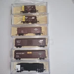 Atlas Trainman Scale Freight Lot New Boxcars Hopper Ore Of 6. Fixed Price $89.95.